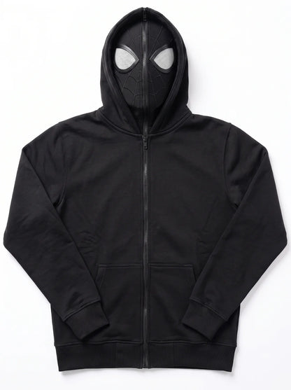 Spider Mask Zip-Up Hoodie