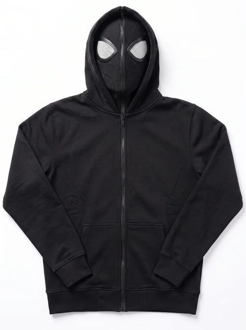 Spider Mask Zip-Up Hoodie