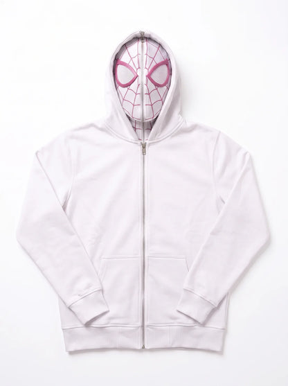 Spider Mask Zip-Up Hoodie