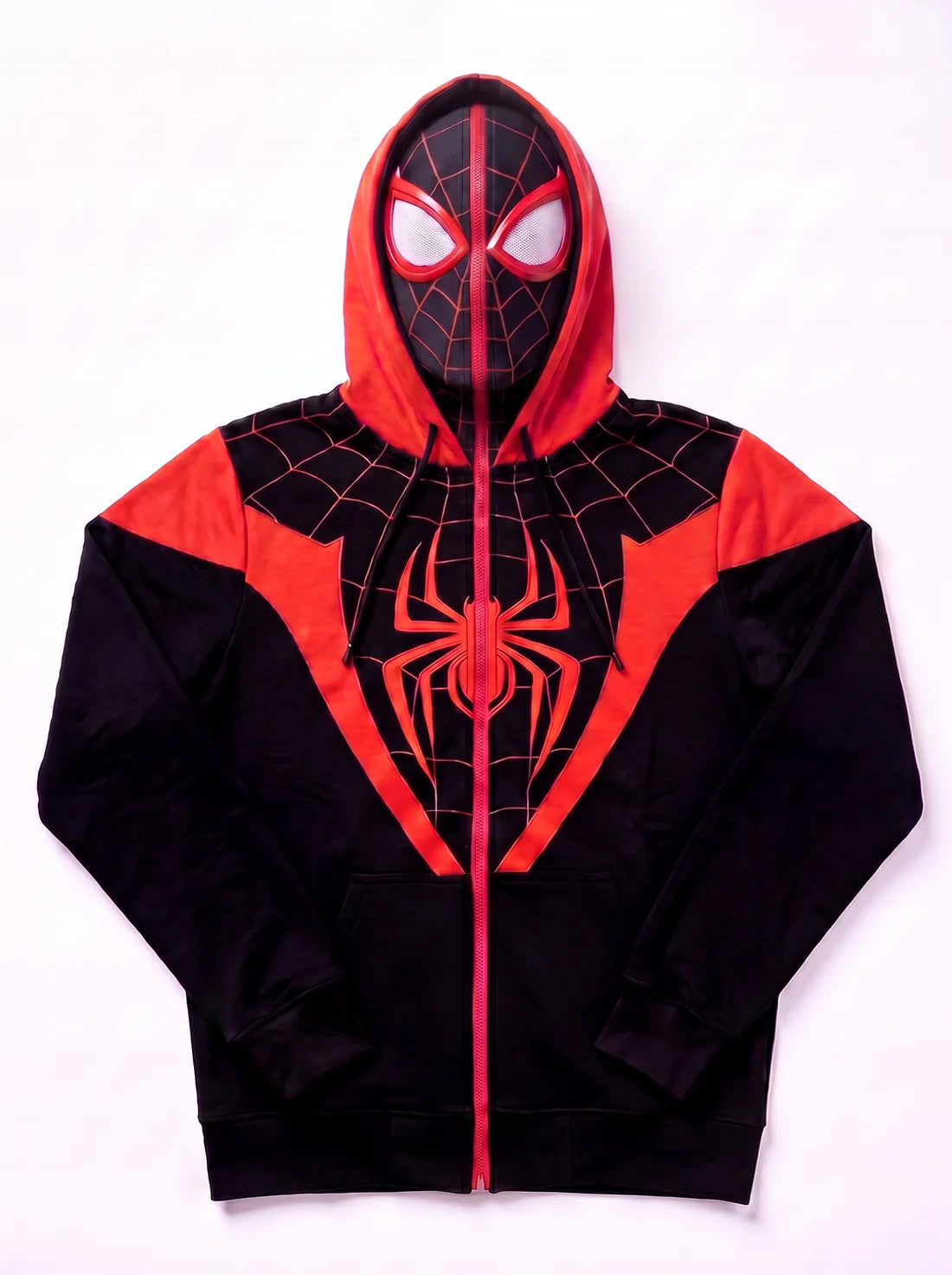 Spider Mask Zip-Up Hoodie