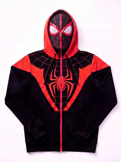 Spider Mask Zip-Up Hoodie