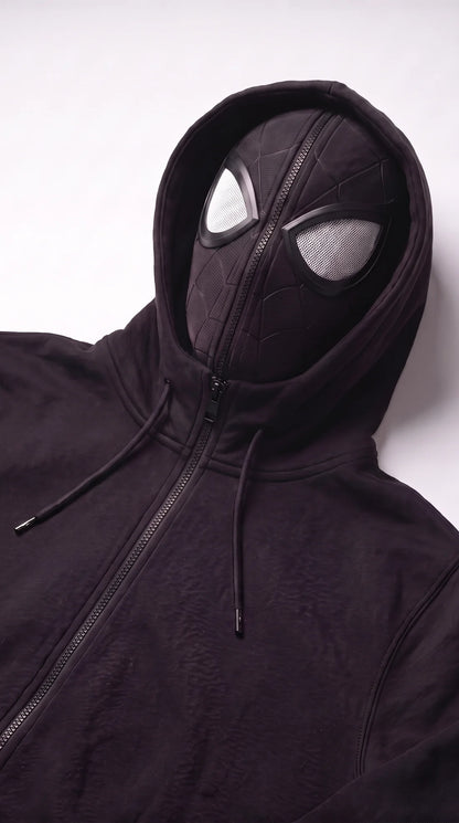 Spider Mask Zip-Up Hoodie